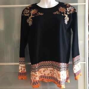 Desigual for less, bohemian black sweater